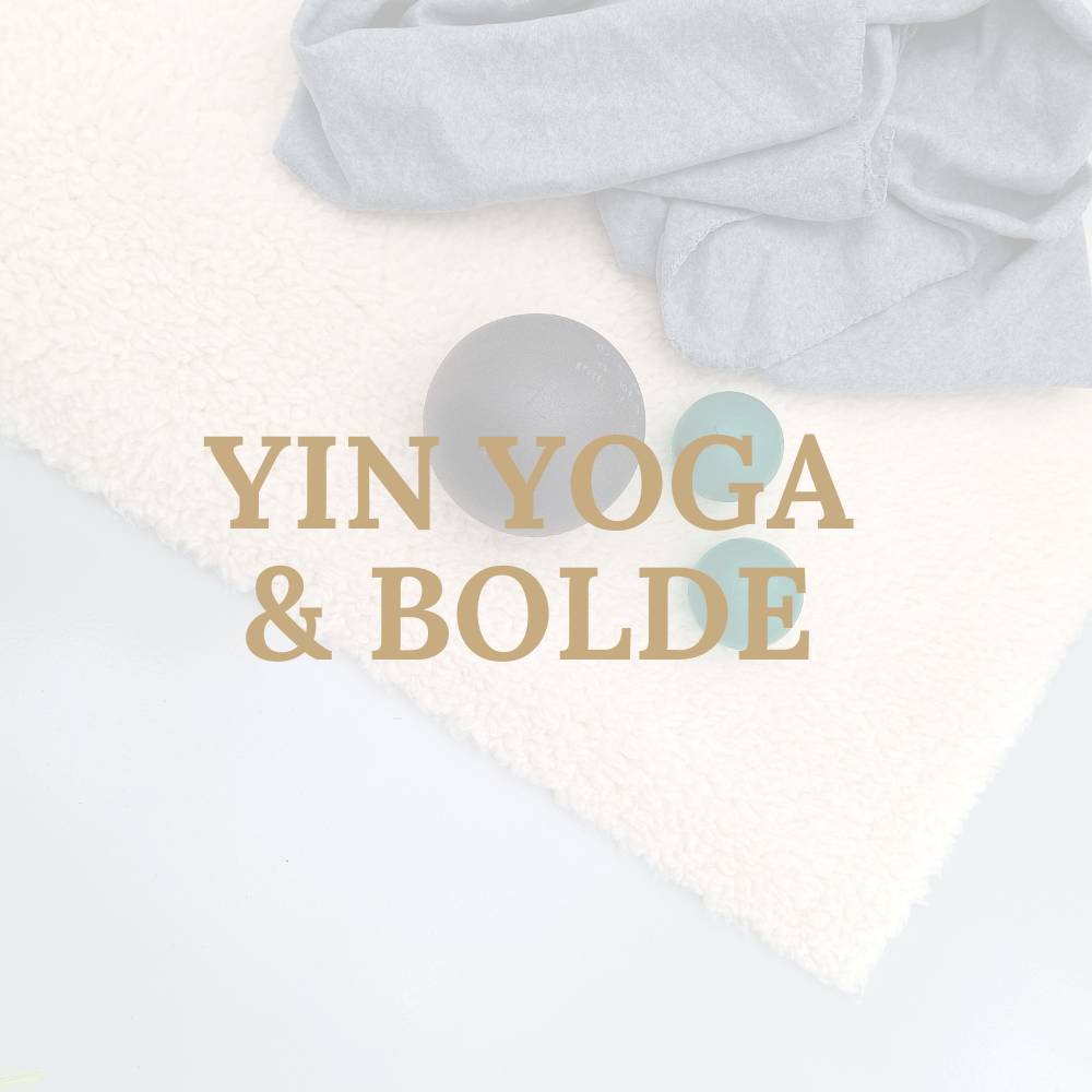 <h2>Event<br>"Yin yoga & Bolde"<br><h2/><h3> Onsdag d. 13. august kl 17.00-19.00</h3>